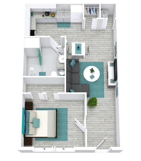 1BR 1BA A